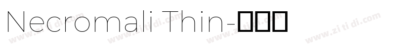 Necromali Thin字体转换